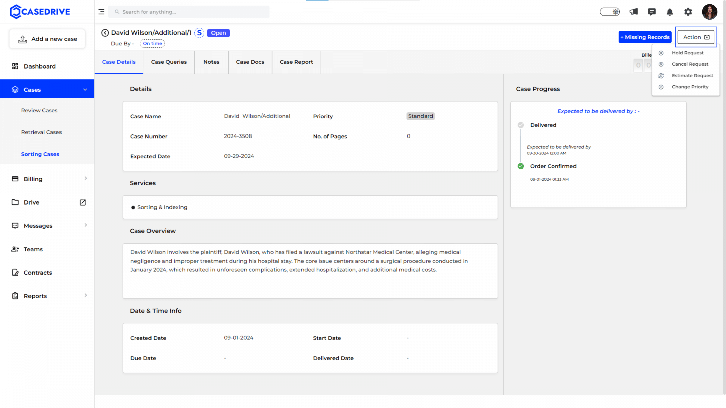 sorting case status_ Open-16