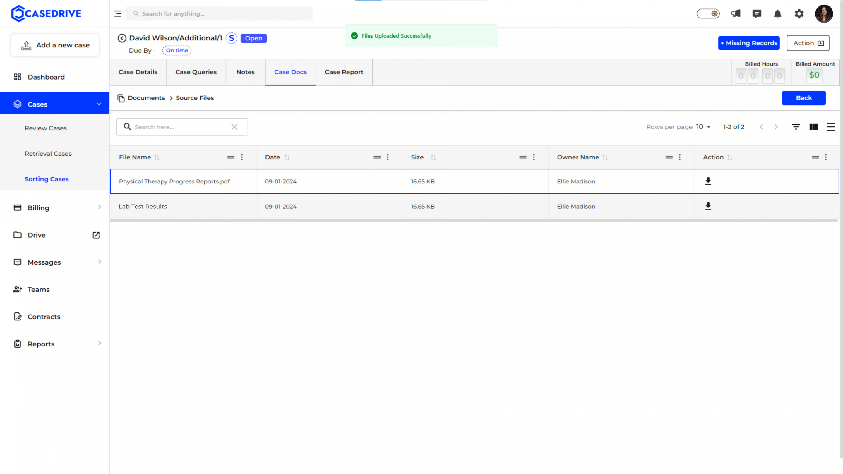 sorting case status_ Open-15