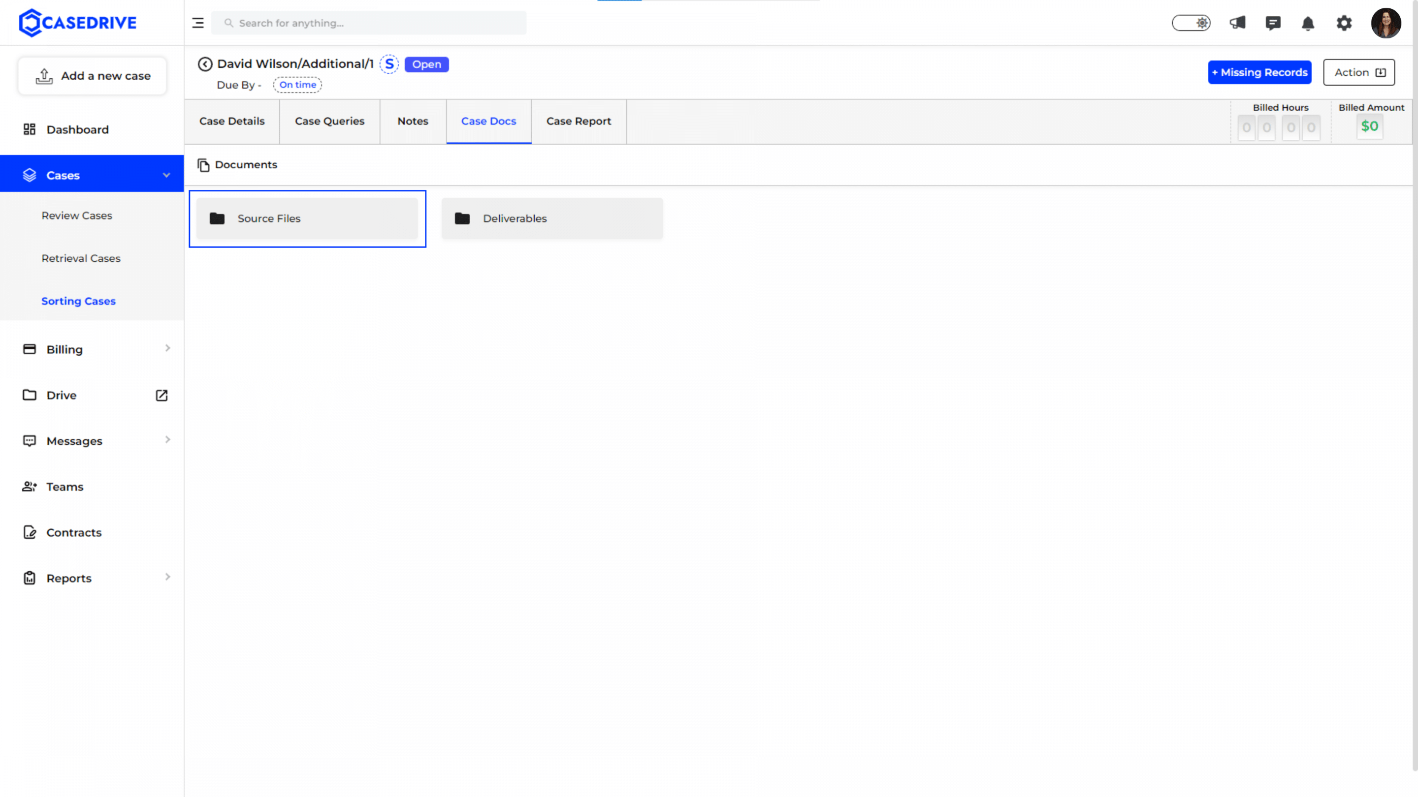 sorting case status_ Open-10